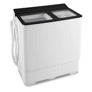 Portable Washing Machine with 18 LBS Washer and 8 LBS Spinner Combo-Black-Washing Machines-DECOROLALA