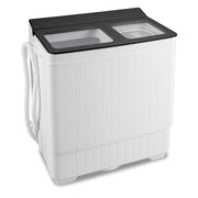 Portable Washing Machine with 18 LBS Washer and 8 LBS Spinner Combo-Gray-Washing Machines-DECOROLALA