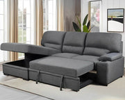 Porter Sleeper Sectional with Cup Holders-Sleeper Sofas-DECOROLALA