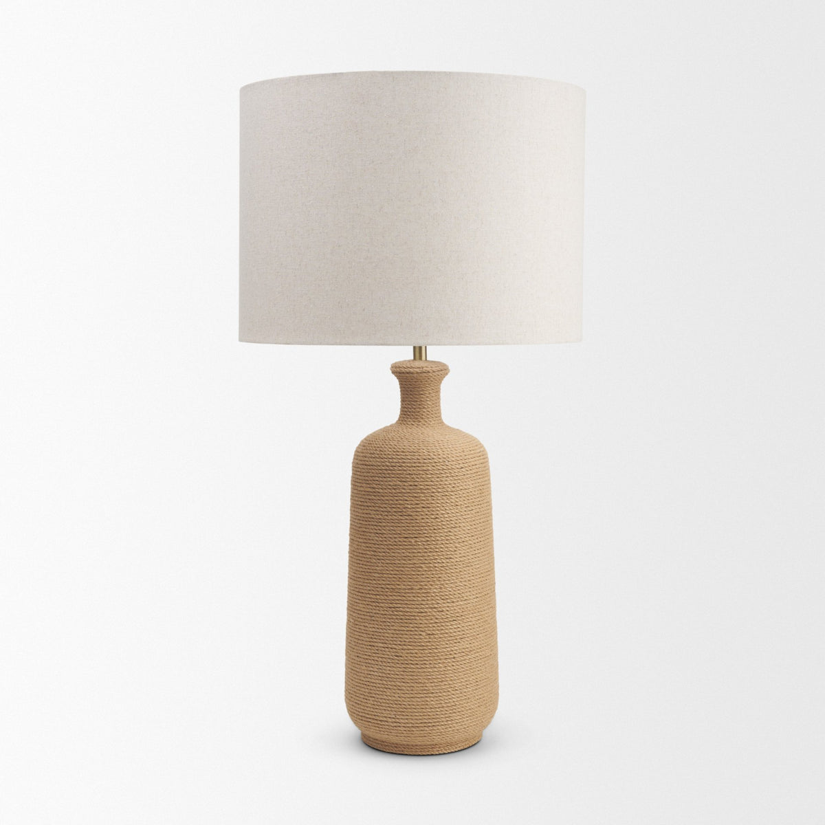 Portofino Abaca Rope Bottle Table Lamp-Table Lamps-DECOROLALA