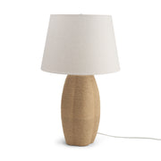 Portofino Natural Abaca Rope Table Lamp-Table Lamps-DECOROLALA
