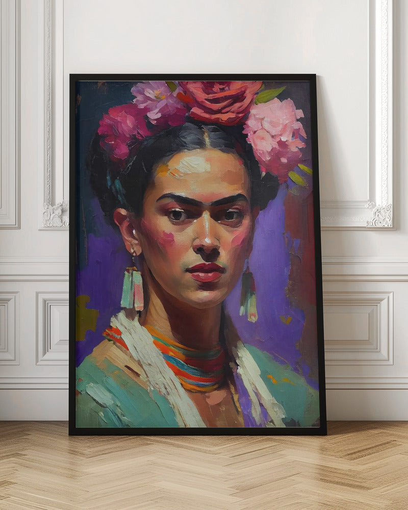 Portrait Of Frida by Treechild-Canvas Print-DECOROLALA
