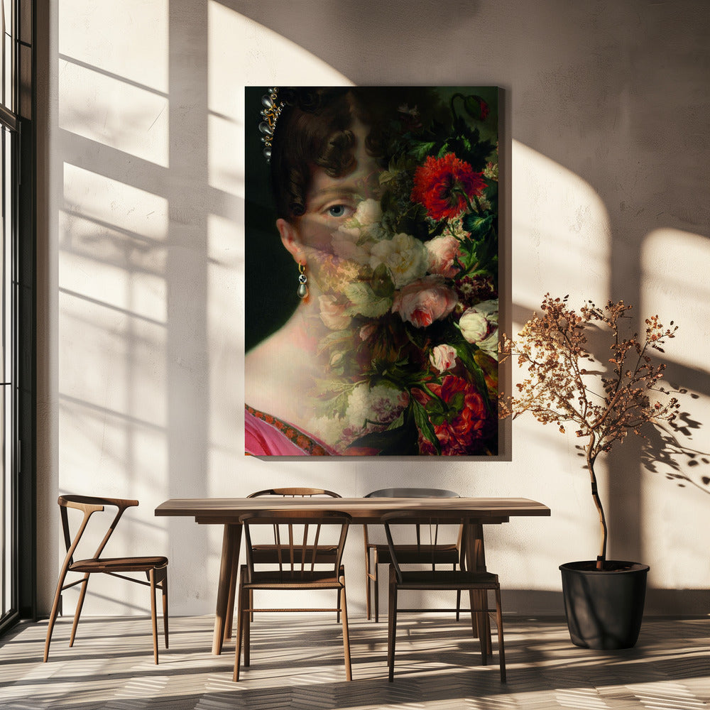 Portrait of Hortense de Beauharnais, Queen of Holland-canvas-DECOROLALA