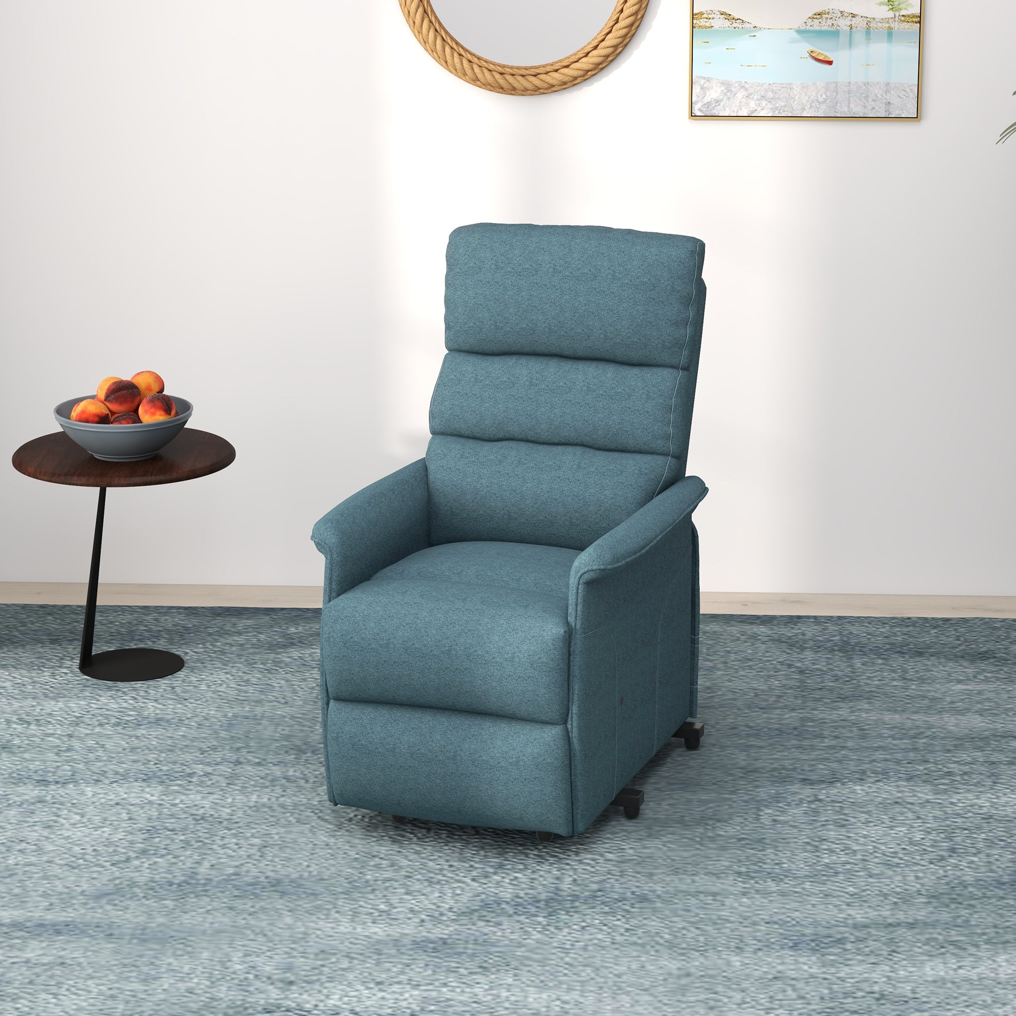 Power Lift Recliner Chair - Blue 264lb-DECOROLALA