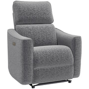 Power Recliner Chair Chenille Dark Grey USB-DECOROLALA