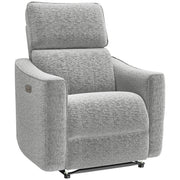 Power Recliner Chair Chenille Grey USB-DECOROLALA