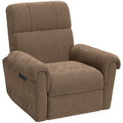 Power Recliner Chair - Dark Brown Chenille-DECOROLALA