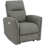 Power Recliner Chair - Grey Fabric USB-DECOROLALA