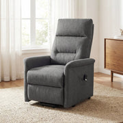 Power Lift Recliner Chair for Elderly with Remote Control and Side Storage Pocket-Gray-Recliners-DECOROLALA