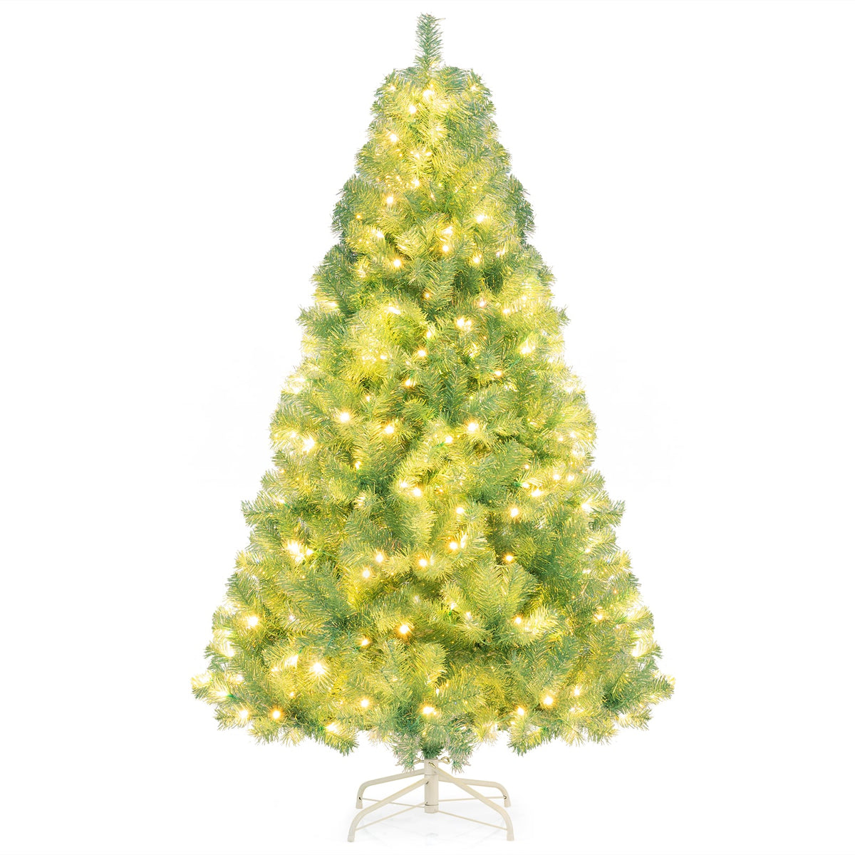 Pre-Lit Tinsel Christmas Tree Artificial Xmas Tree Home Office Party Seasonal Holiday Decoration-S-Christmas Trees-DECOROLALA