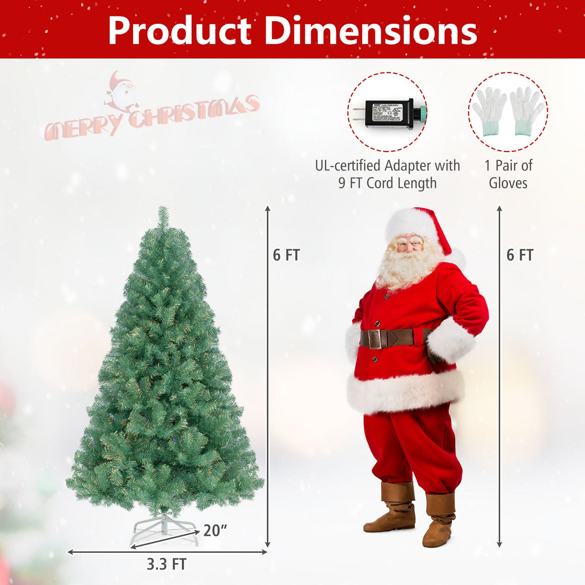 Pre-Lit Tinsel Christmas Tree Artificial Xmas Tree Home Office Party Seasonal Holiday Decoration-S-Christmas Trees-DECOROLALA