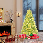 Pre-Lit Tinsel Christmas Tree Artificial Xmas Tree Home Office Party Seasonal Holiday Decoration-S-Christmas Trees-DECOROLALA