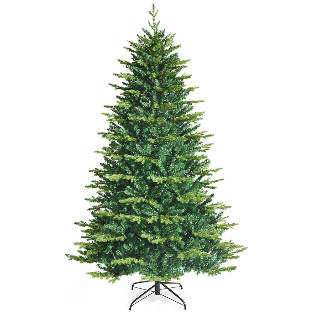 Pre-lit Artificial Hinged Christmas Tree with APP Controlled LED Lights-7'-Christmas Trees-DECOROLALA