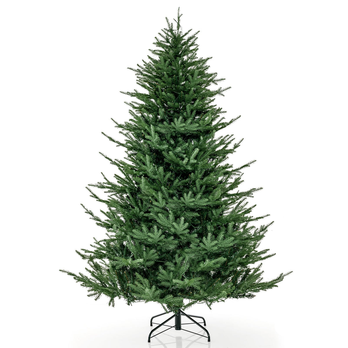 Pre-lit Christmas Tree with 280 Warm White LED Lights and 8 Lighting Modes-7 ft-Christmas Trees-DECOROLALA