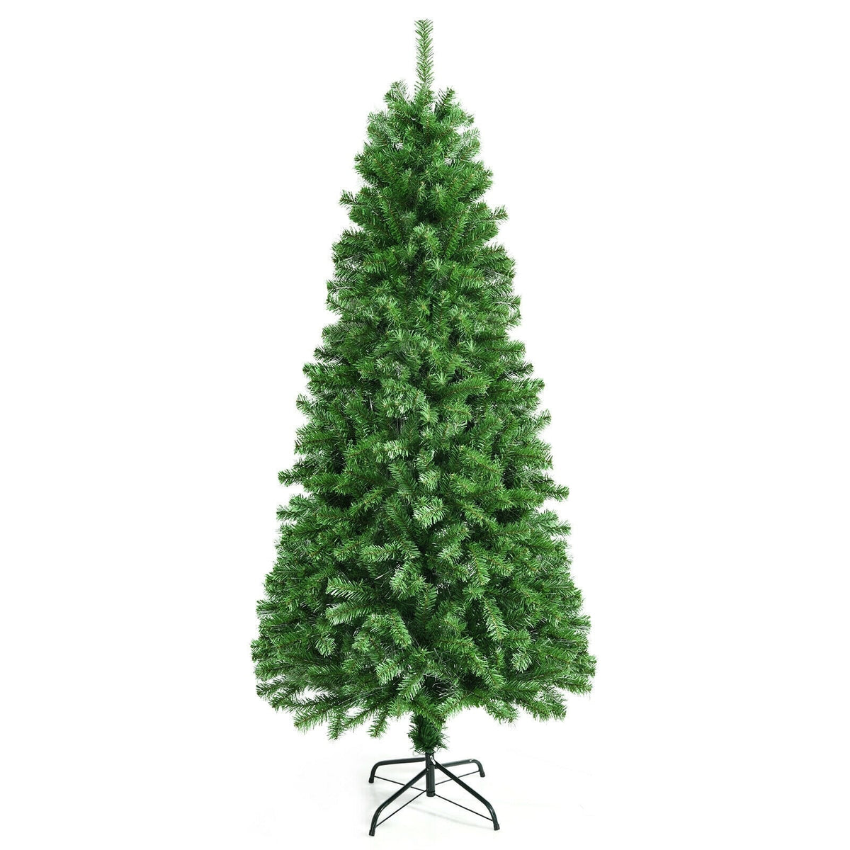 Pre-lit Multi-Colored Fiber Optic Spruce Artificial Christmas Tree-7 ft-Christmas Trees-DECOROLALA