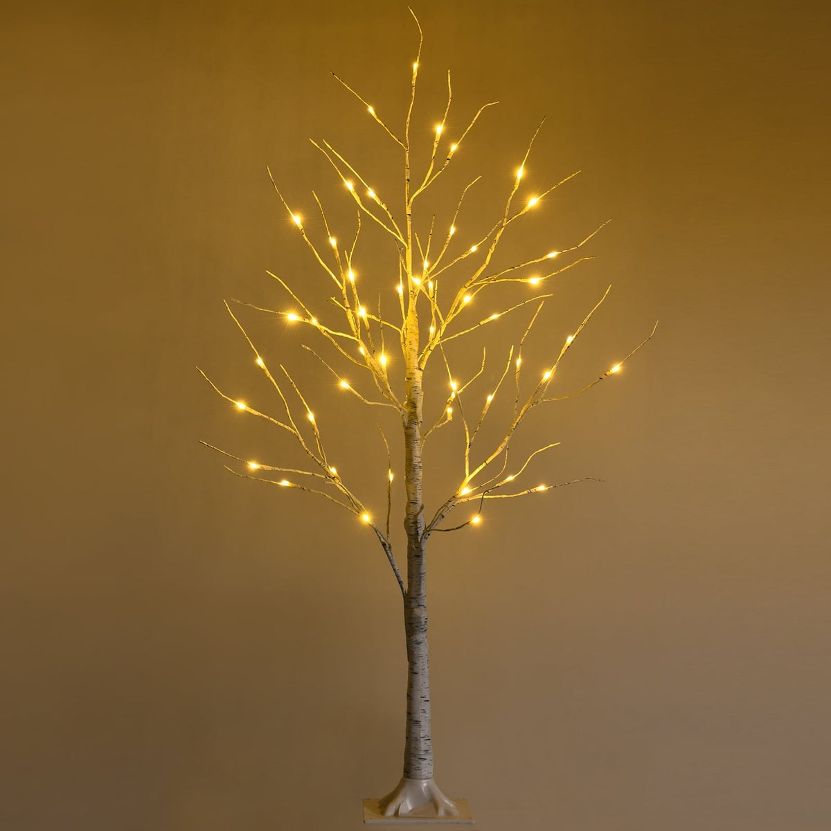 Pre-lit White Twig Birch Tree for Christmas Holiday with LED Lights-4 ft-Christmas Trees-DECOROLALA
