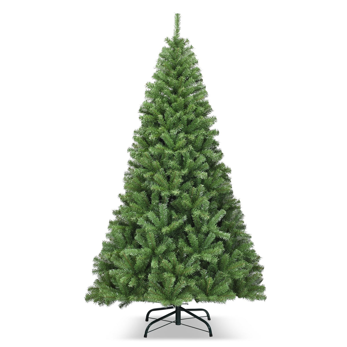 Premium Artificial Hinged PVC Christmas Tree with Metal Stand-6 ft-Christmas Trees-DECOROLALA