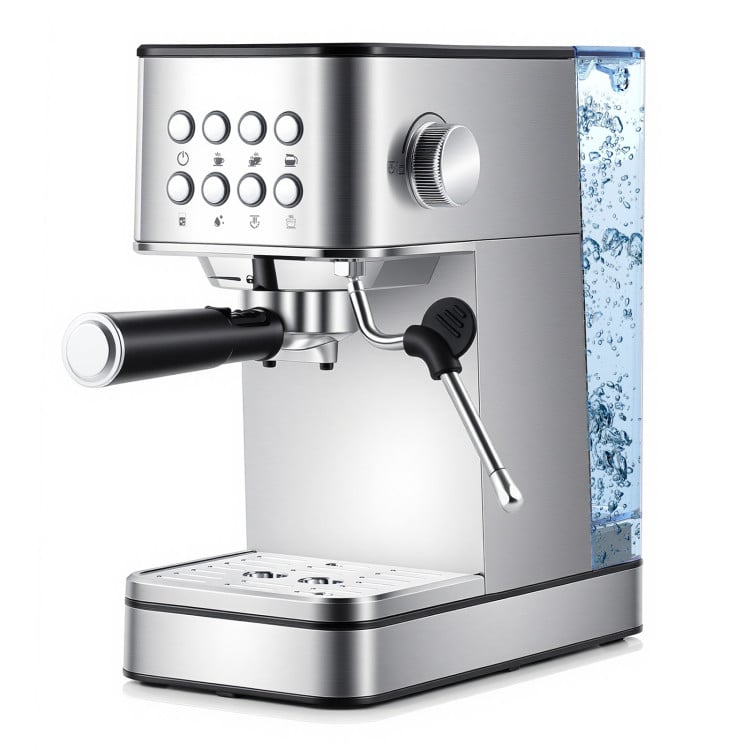 Premium Ice and Coffee Duo CNN-Acclaimed Nugget Ice Maker and 20-Bar Stainless Espresso Machine-Kitchen Appliances-DECOROLALA