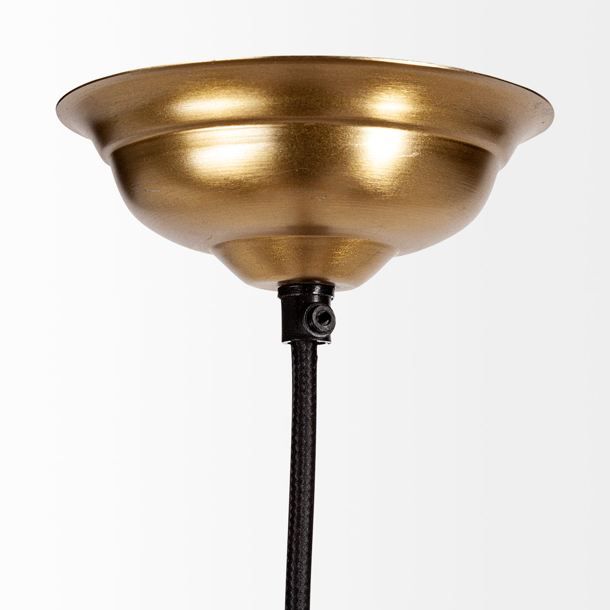 Prima 9.5x12.5 Gold Metal and Glass Pyramid Pendant Light-Pendant Lighting-DECOROLALA