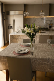 Printed Tablecloth Newspaper Style Design-Table Linens-DECOROLALA