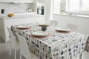 Printed Tablecloth with Mason Jar Design-Table Linens-DECOROLALA