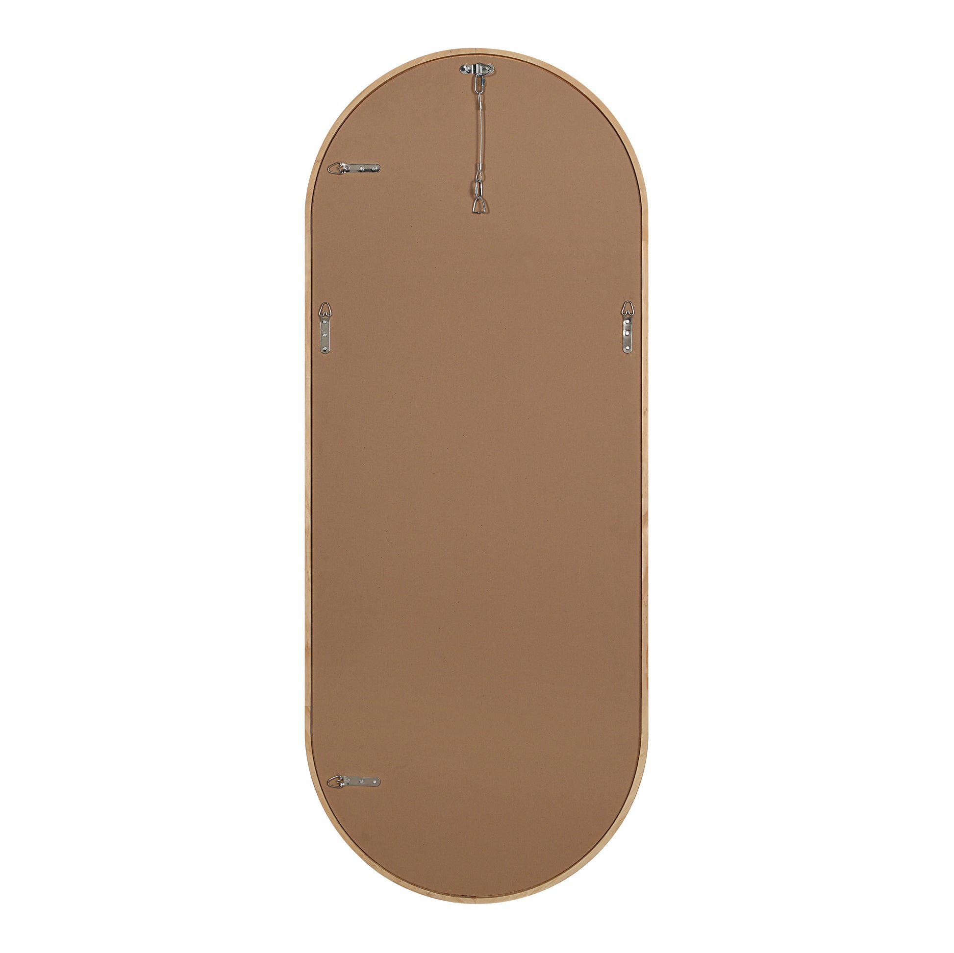 Pudino 60" H x 24" W Wall Mirror, Brown-Mirror-DECOROLALA