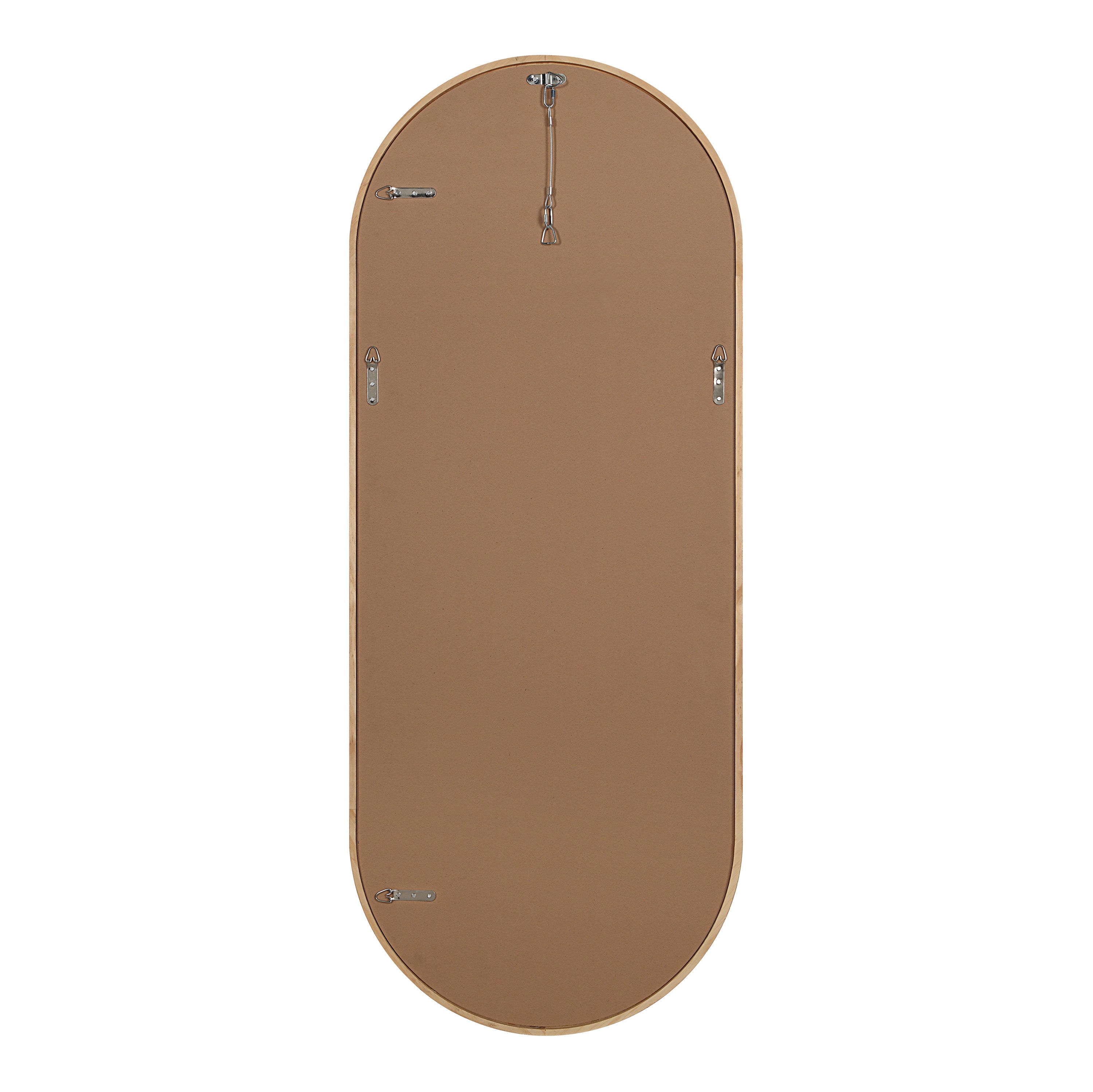 Pudino 60" H x 24" W Wall Mirror, Brown-Mirror-DECOROLALA