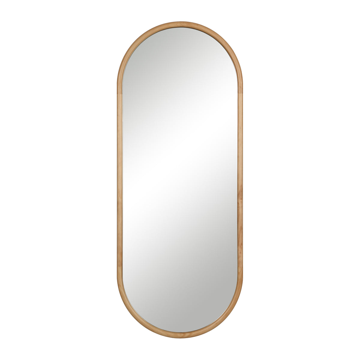 Pudino 60" H x 24" W Wall Mirror, Brown-Mirrors-DECOROLALA