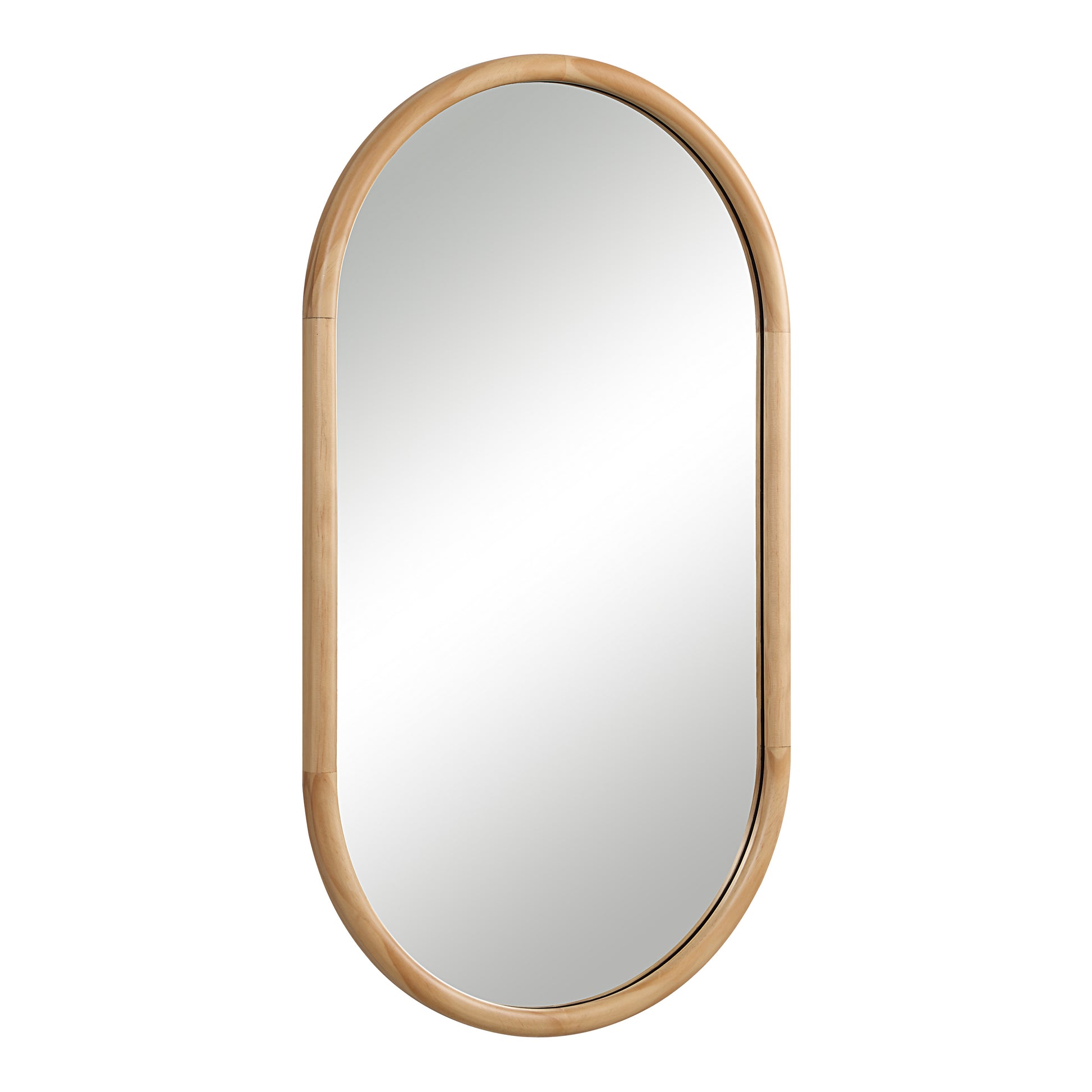 Puno 36" H x 20" W Wall Mirror, Brown-Mirror-DECOROLALA