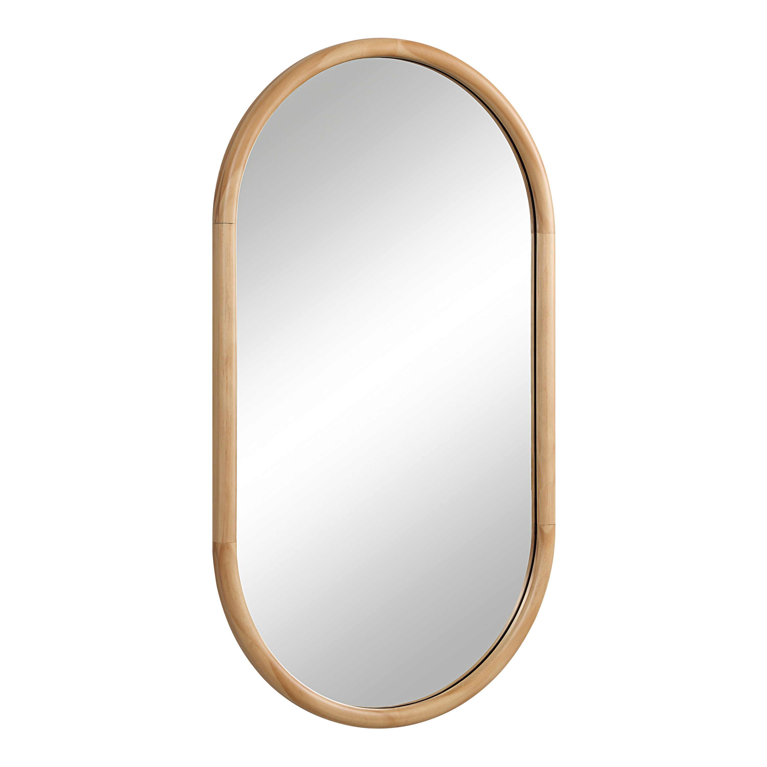 Puno 36" H x 20" W Wall Mirror, Brown-Mirror-DECOROLALA