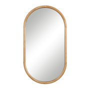 Puno 36" H x 20" W Wall Mirror, Brown-Mirror-DECOROLALA