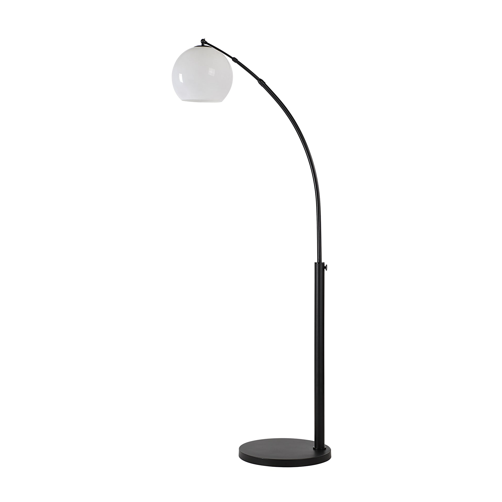 Pura 82" Arc Floor Lamp, Black-Floor Lamp-DECOROLALA