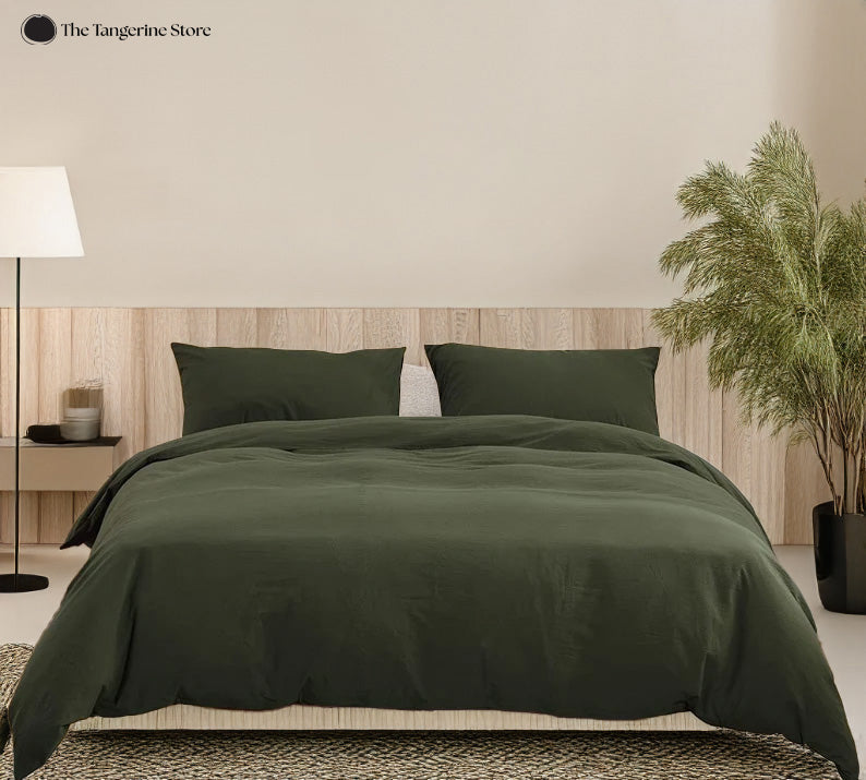 Pure Cotton Duvet Cover Set - 200 TC Breathable Bedding-Bed Sheet-DECOROLALA