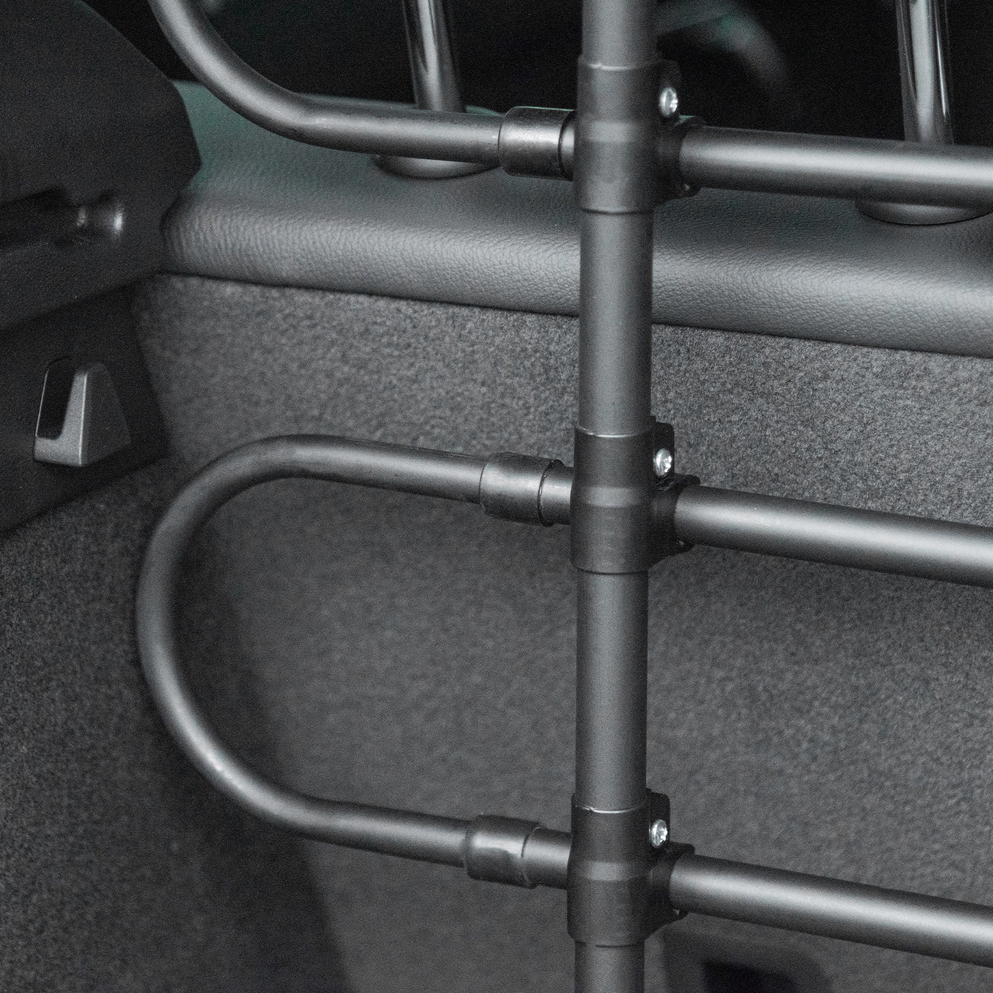 Barrière de voiture réglable pour animaux, pour SUV, véhicules et fourgonnettes, grille de séparation arrière pour chiens, pour des trajets en voiture en toute sécurité, noire