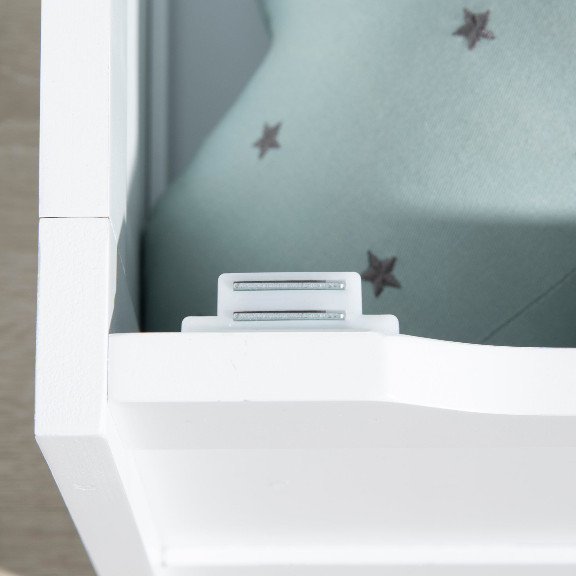 Qaba Kids Toy Box Storage Chest with Lid and Safety Hinge, Kids Storage Bench Seat with Backrest for Toddler, Grey-Toys & Games > Toddler & Kids Furniture > Baby & Kids Storage-DECOROLALA