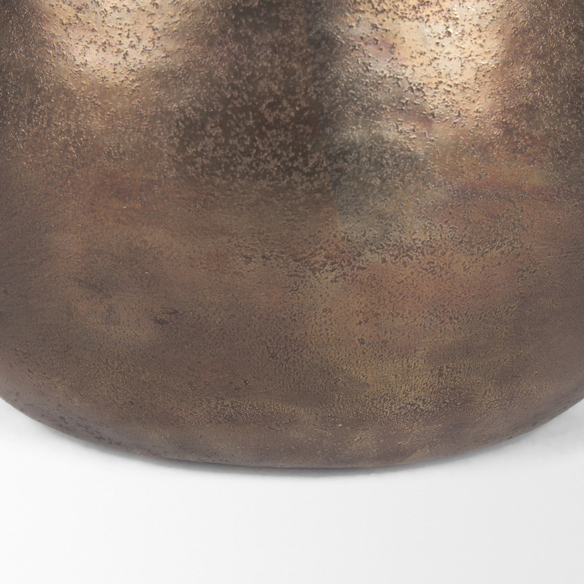 Quade Large Textured Gold Metal Planter-Vase-DECOROLALA