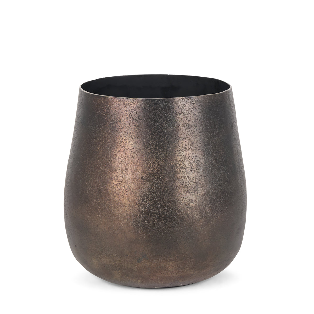 Quade Small Gold Metal Planter-Vase-DECOROLALA