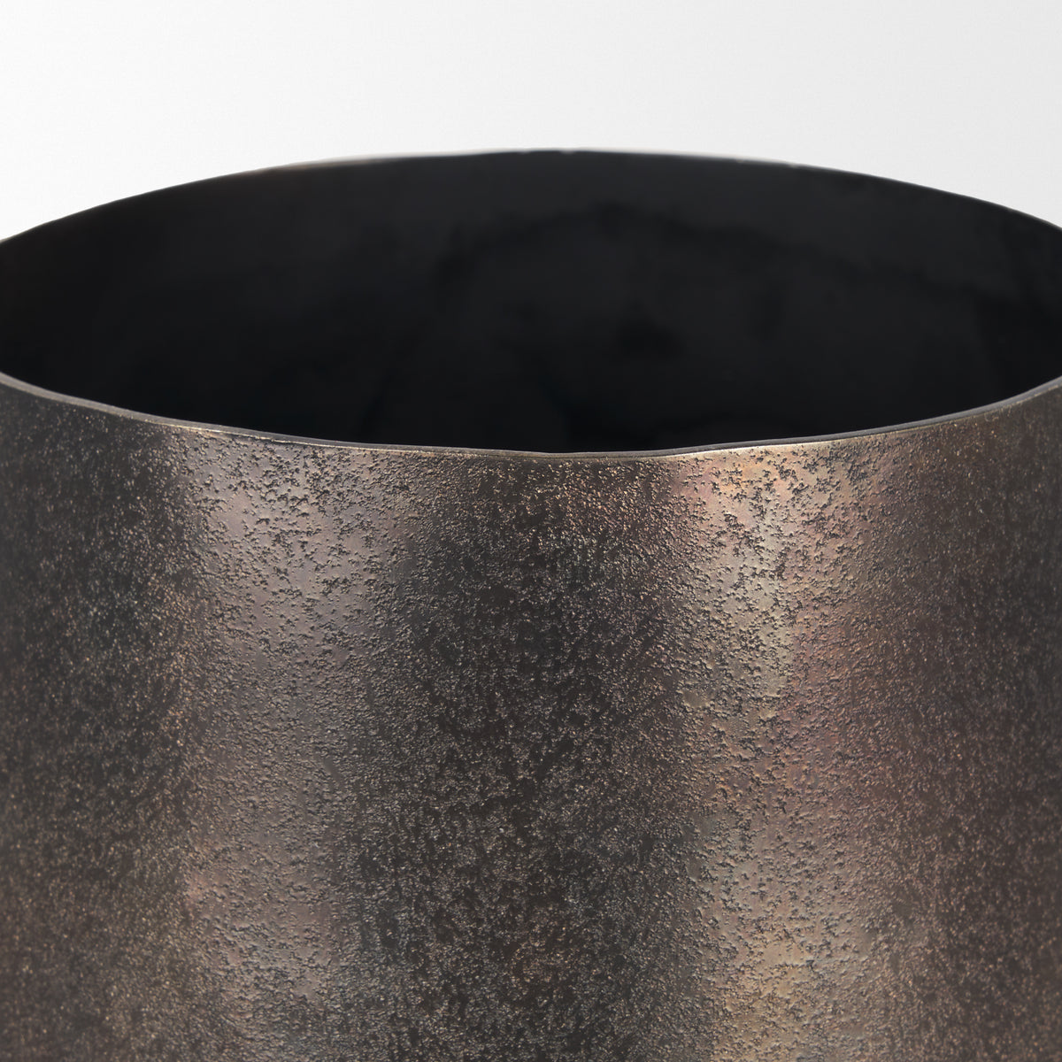 Quade Small Gold Metal Planter-Vase-DECOROLALA