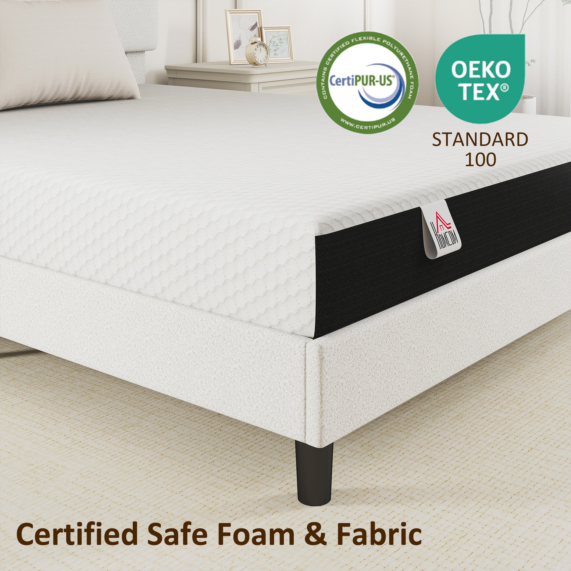 Queen Memory Foam Mattress 8" Cooling - Medium Firm-DECOROLALA