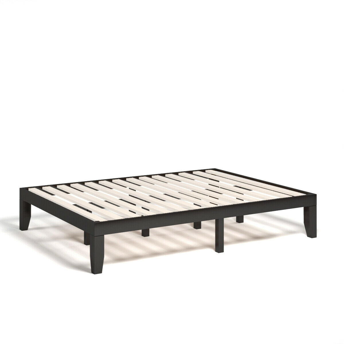 Queen Size 14 Inch Wooden Bed Mattress Frame-Simple Bed Frame-DECOROLALA