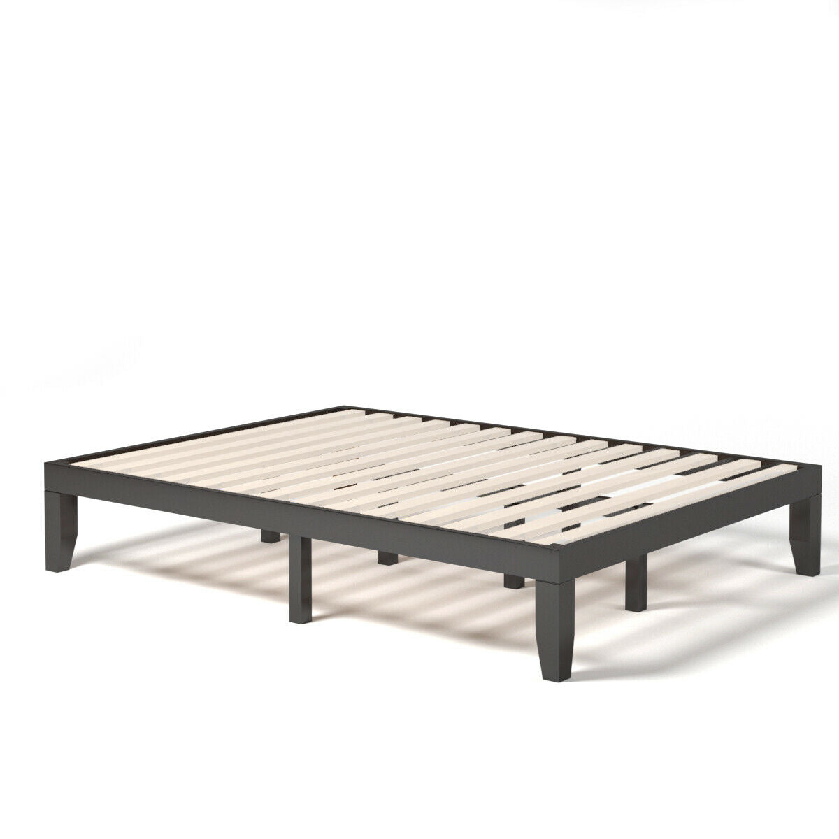 Queen Size 14 Inch Wooden Bed Mattress Frame-Simple Bed Frame-DECOROLALA