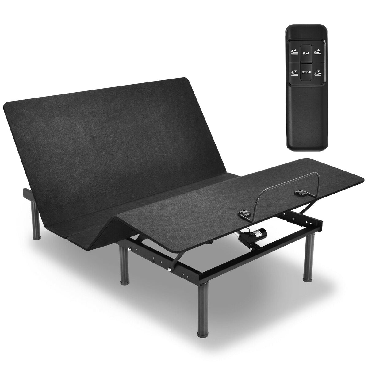 Queen Size Adjustable Bed Base Frame with Wireless Remote Control-Simple Bed Frame-DECOROLALA