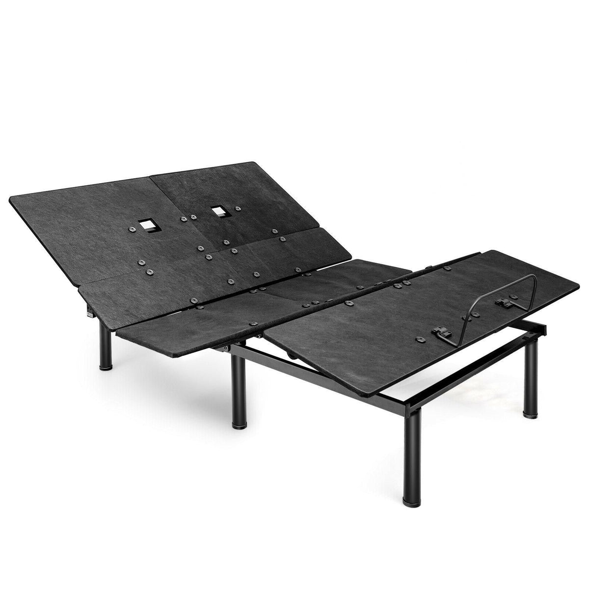 Queen Size Adjustable Bed Base with Head and Foot Incline-Simple Bed Frame-DECOROLALA