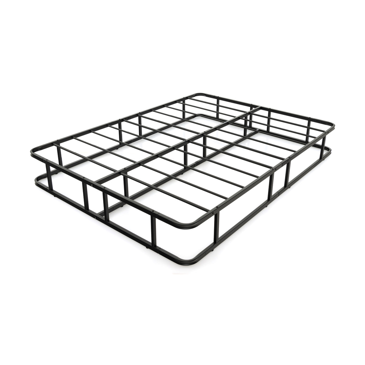 Queen Size Bed Frame with Metal Slat Support-Simple Bed Frame-DECOROLALA