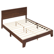 Queen Size Modern Bed Frame with Headboard-Simple Bed Frame-DECOROLALA