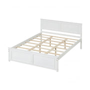 Queen Size Platform Bed Frame with Headboard-Simple Bed Frame-DECOROLALA