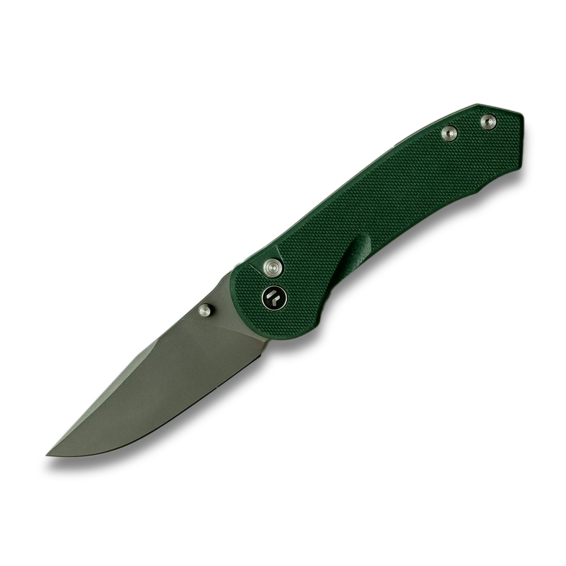 Quick Clip Folding Knife - 14C28N Steel, Military Green G10-0