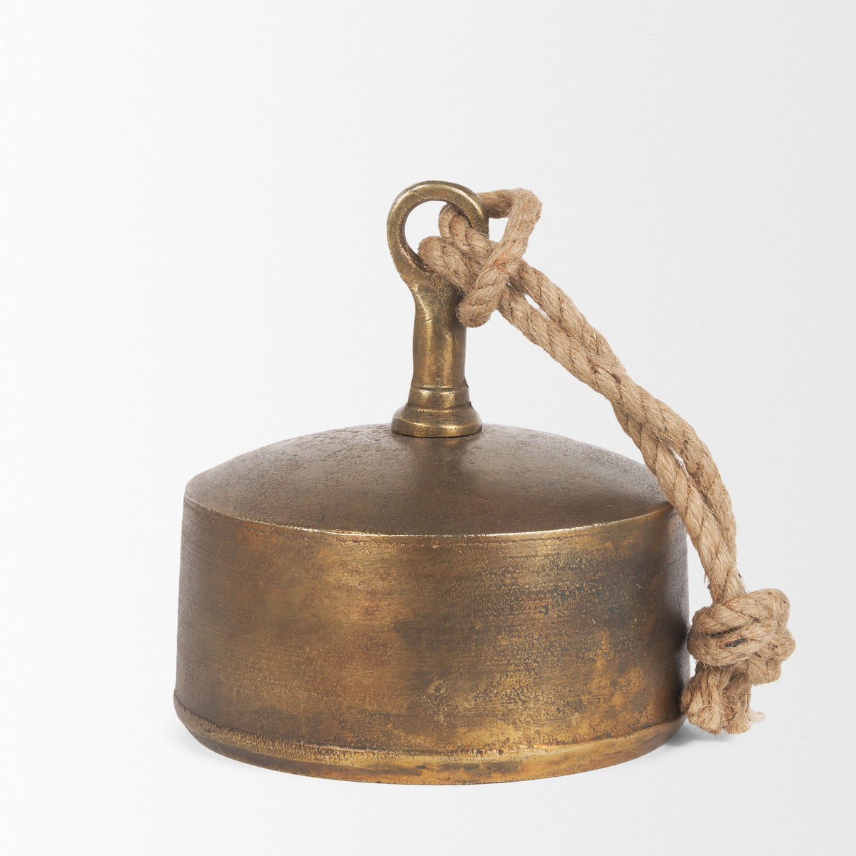 Quincy Large Gold Metal Decorative Bell Object-Objects-DECOROLALA