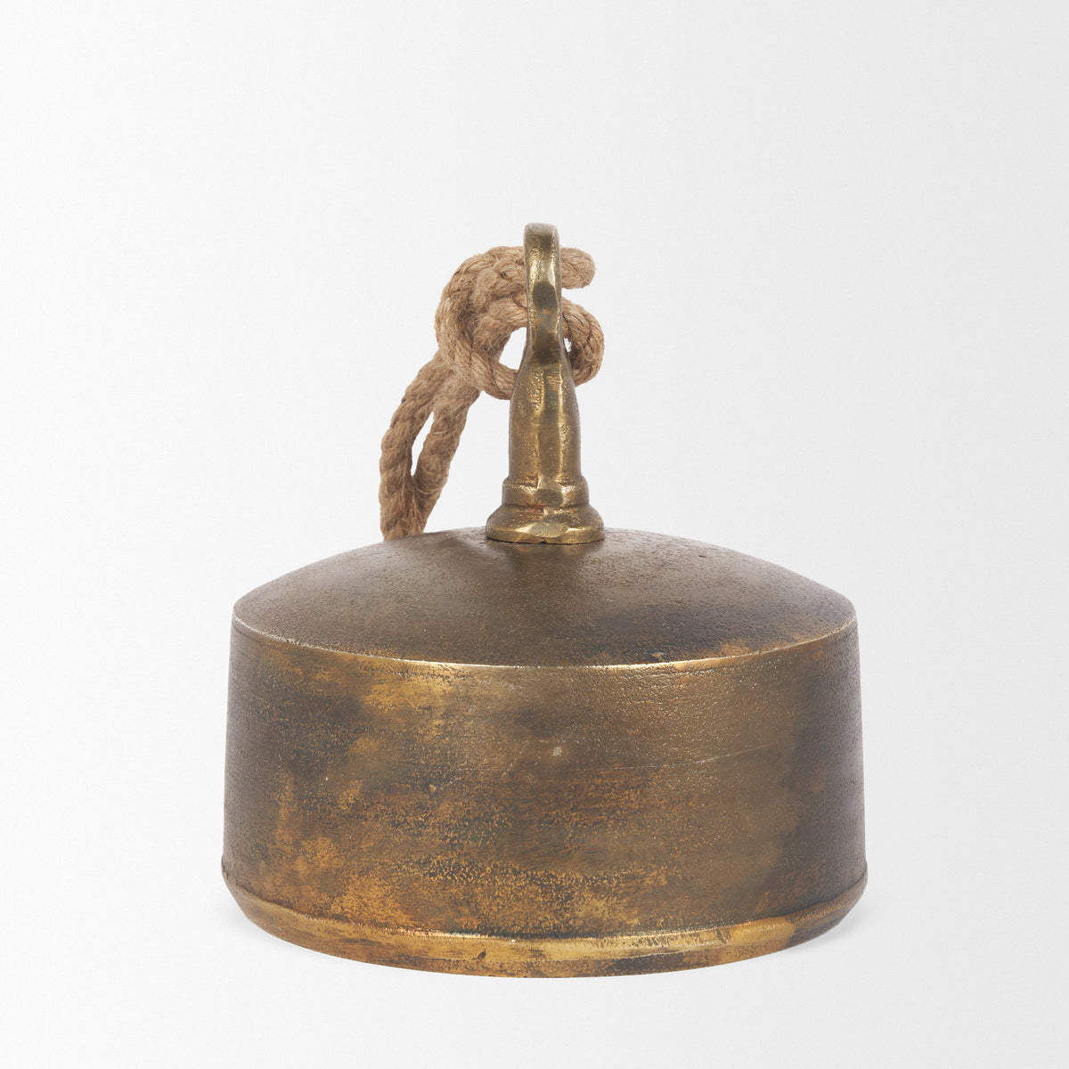 Quincy Large Gold Metal Decorative Bell Object-Objects-DECOROLALA
