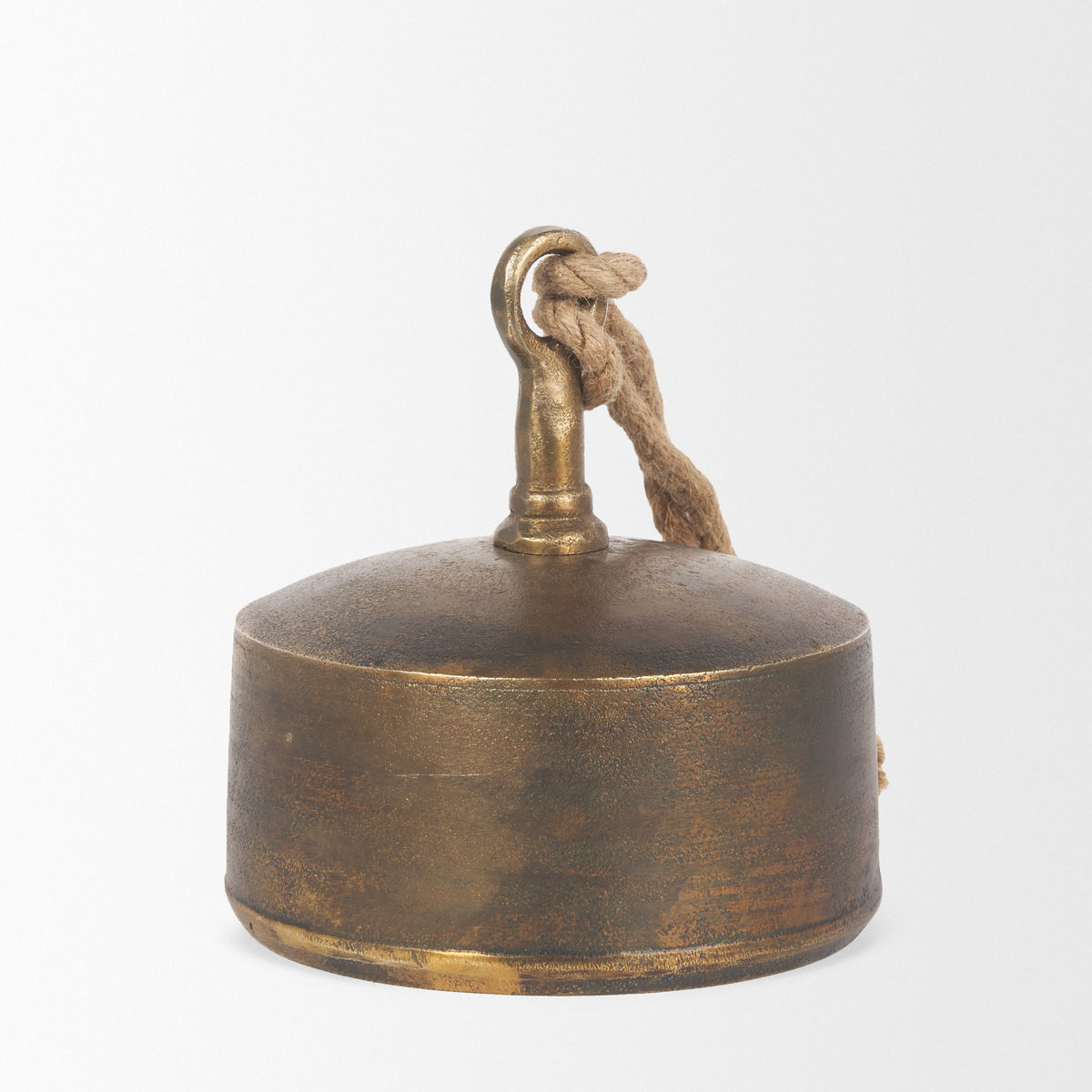 Quincy Large Gold Metal Decorative Bell Object-Objects-DECOROLALA